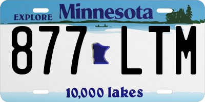 MN license plate 877LTM