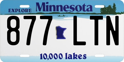 MN license plate 877LTN