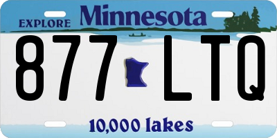 MN license plate 877LTQ