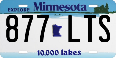 MN license plate 877LTS