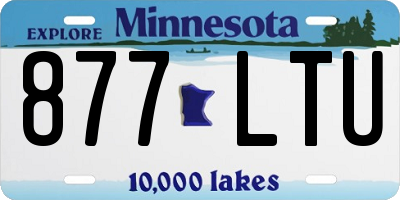 MN license plate 877LTU