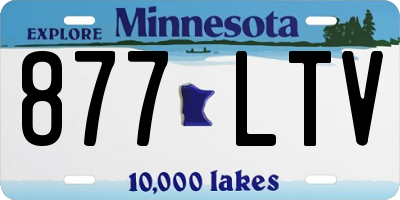 MN license plate 877LTV