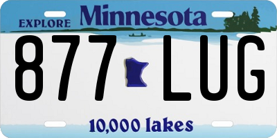 MN license plate 877LUG