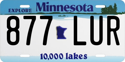 MN license plate 877LUR