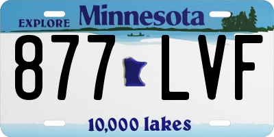 MN license plate 877LVF