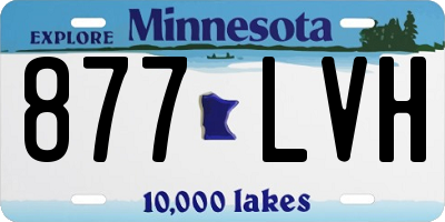 MN license plate 877LVH