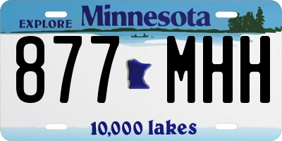 MN license plate 877MHH