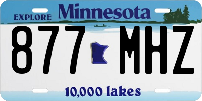 MN license plate 877MHZ