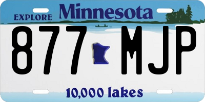 MN license plate 877MJP