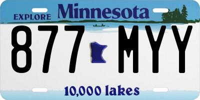 MN license plate 877MYY