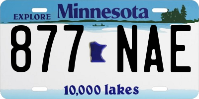MN license plate 877NAE