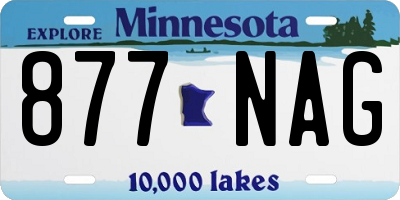 MN license plate 877NAG