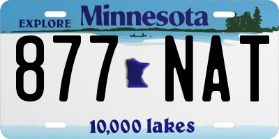 MN license plate 877NAT