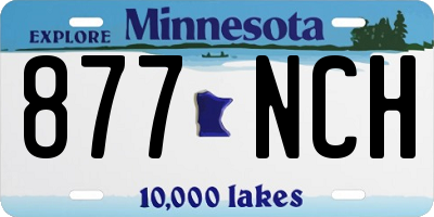 MN license plate 877NCH