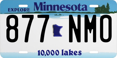 MN license plate 877NMO