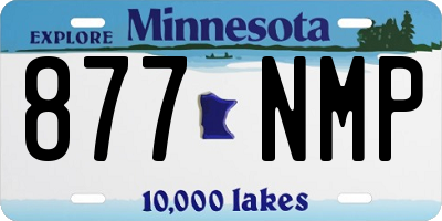 MN license plate 877NMP