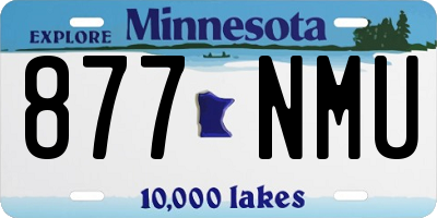 MN license plate 877NMU