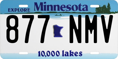 MN license plate 877NMV