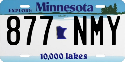 MN license plate 877NMY