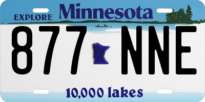 MN license plate 877NNE