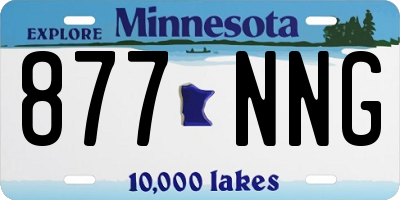 MN license plate 877NNG