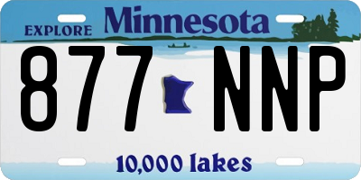 MN license plate 877NNP