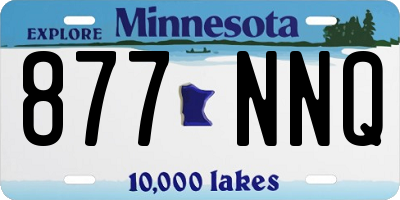 MN license plate 877NNQ