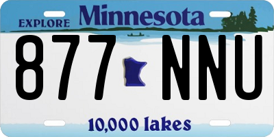 MN license plate 877NNU