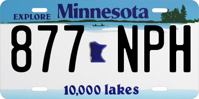 MN license plate 877NPH