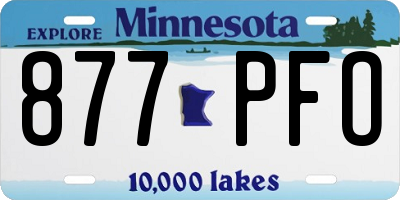 MN license plate 877PFO