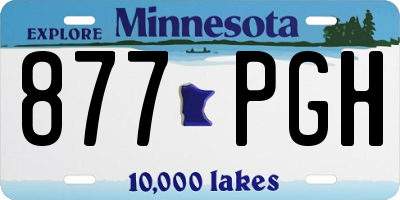 MN license plate 877PGH