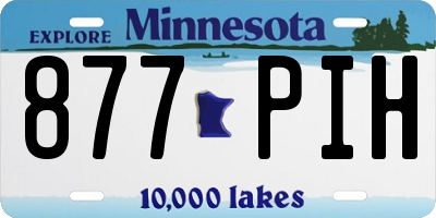MN license plate 877PIH