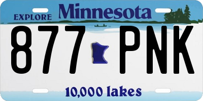 MN license plate 877PNK