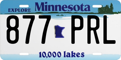 MN license plate 877PRL