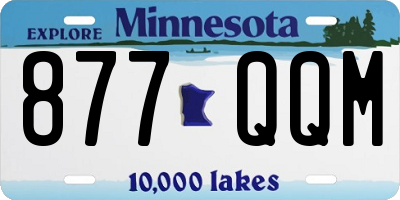 MN license plate 877QQM