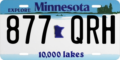MN license plate 877QRH