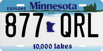 MN license plate 877QRL