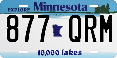 MN license plate 877QRM