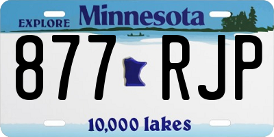 MN license plate 877RJP