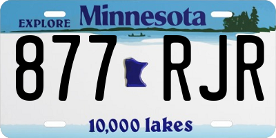 MN license plate 877RJR