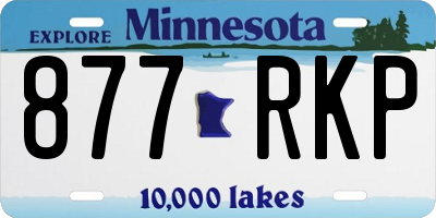 MN license plate 877RKP