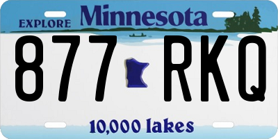 MN license plate 877RKQ