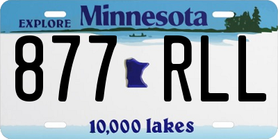 MN license plate 877RLL