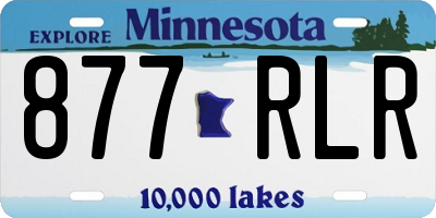 MN license plate 877RLR