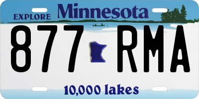 MN license plate 877RMA
