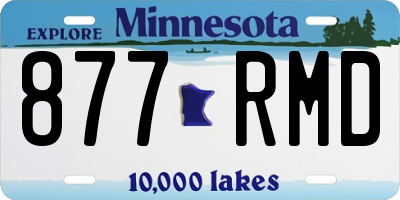 MN license plate 877RMD