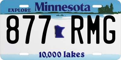 MN license plate 877RMG