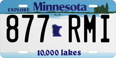 MN license plate 877RMI