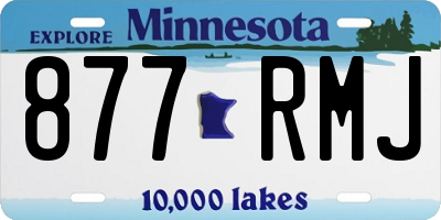 MN license plate 877RMJ