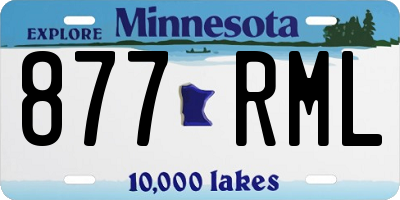 MN license plate 877RML